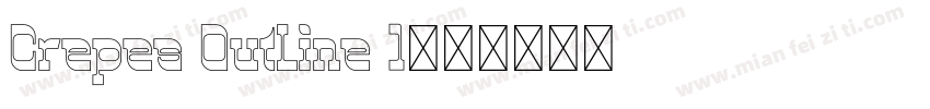Crepes OutLine 1字体转换